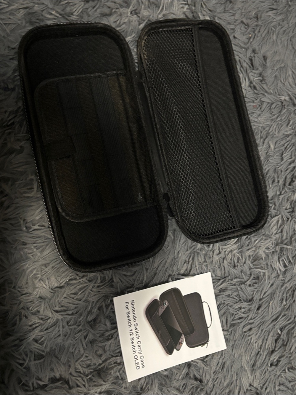 Protective Black Carry Case for Nintendo Switch 1/2 OLED - Organized Storage NEW - Picture 3 of 9
